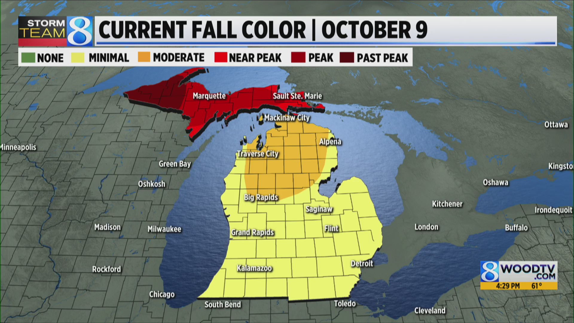 Fall Foliage Forecast: Oct. 9, 2025 – WOODTV.com