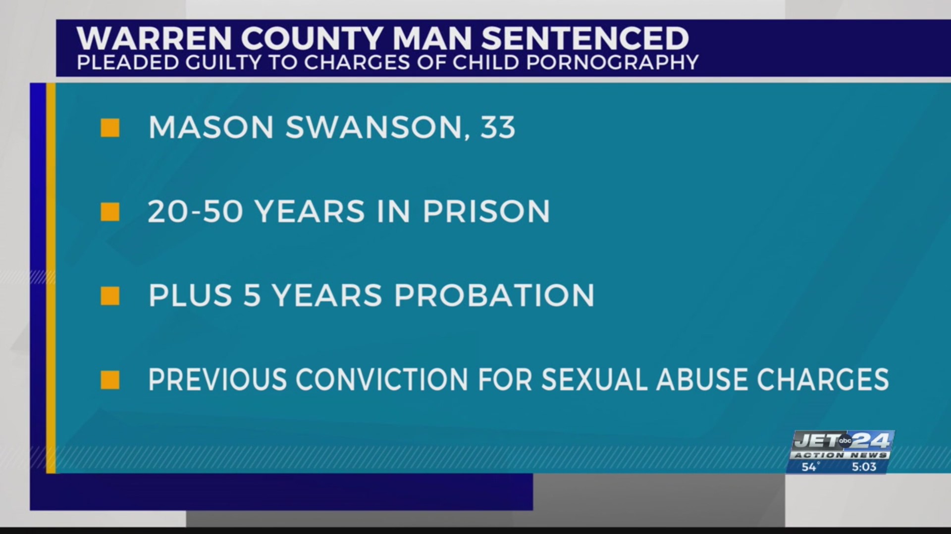 Warren County man sentenced to decades in prison for child pornography ...