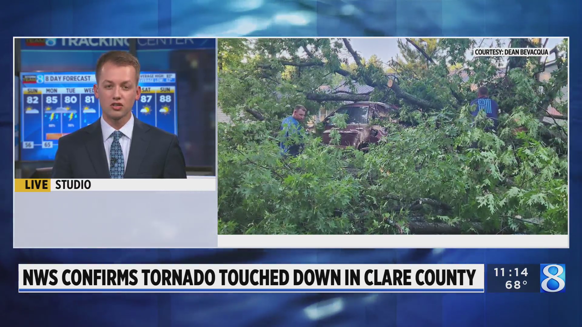NWS: EF1 tornado touched down in Clare County – WOODTV.com