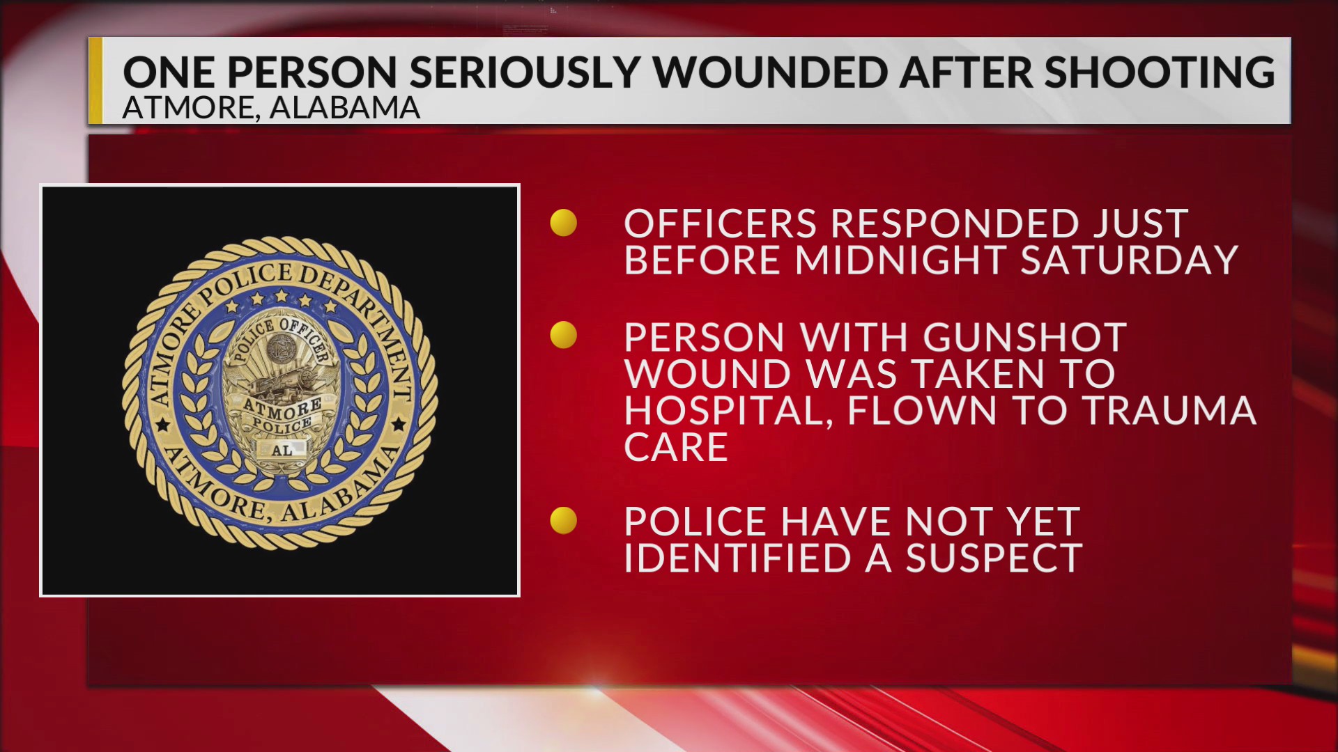 Atmore Police investigating shooting – WKRG News 5