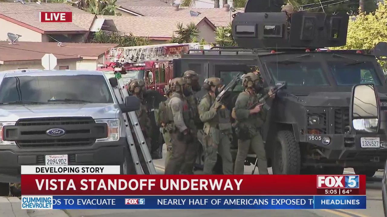 Standoff underway in Vista – FOX 5 San Diego & KUSI News