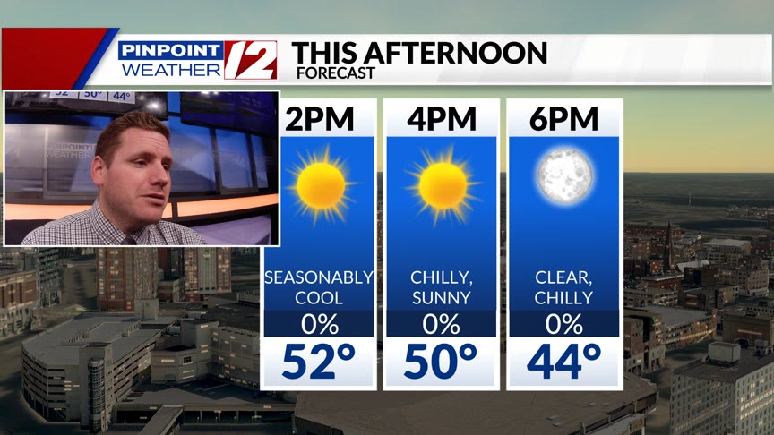 WPRI 12 Weather Alert 11/3/24: Chilly, Dry Conditions; Fire Risk ...
