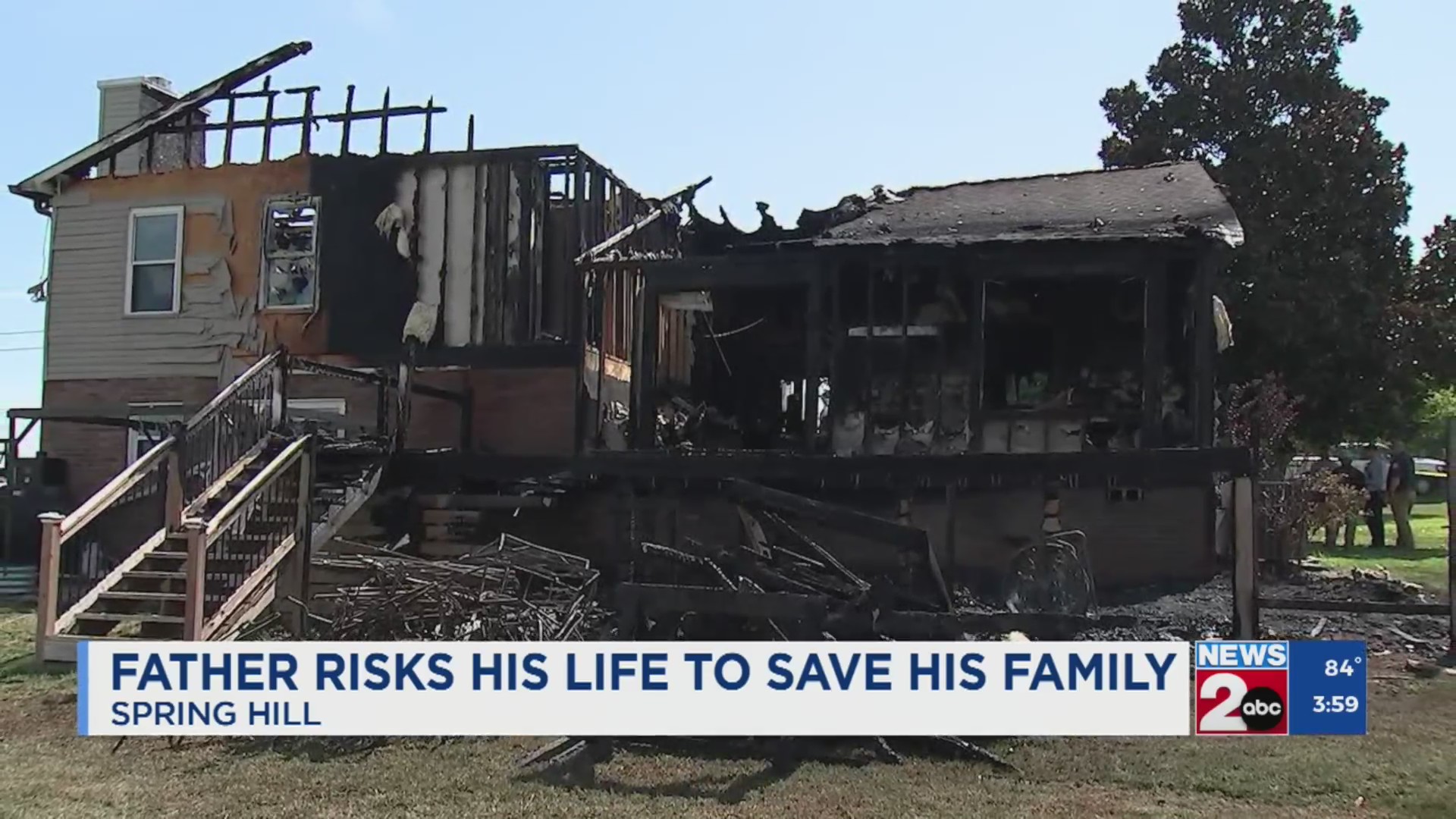 Father risks life to save family from Spring Hill house fire – WKRN News 2
