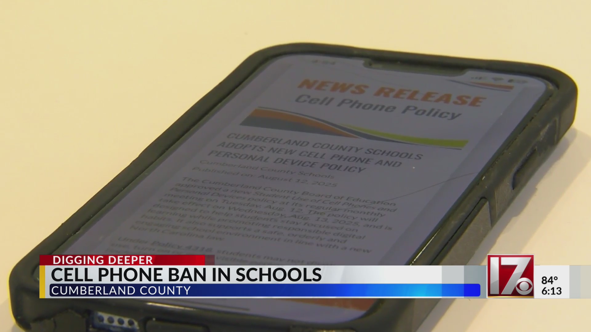 Cumberland County schools announce new cell phone policy – CBS17.com