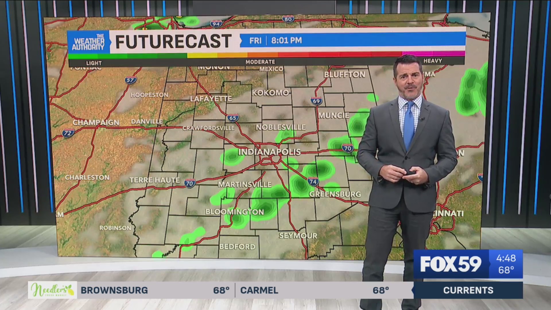 Tracking showers followed by a blast of fall air – Fox 59