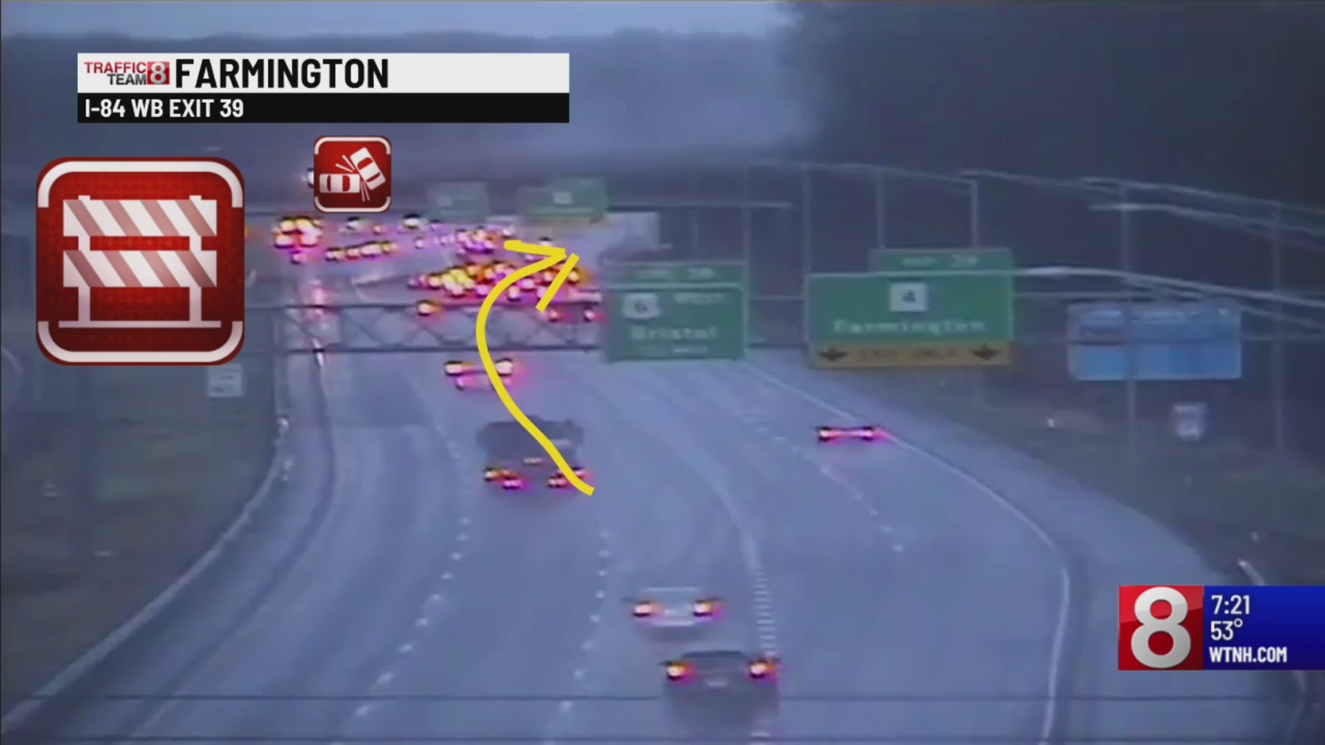 Serious injuries reported after crash on I-84 in Farmington – WTNH.com