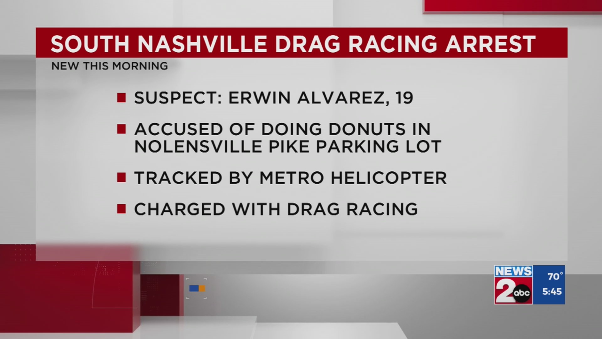19-year-old charged with drag racing in South Nashville – WKRN News 2
