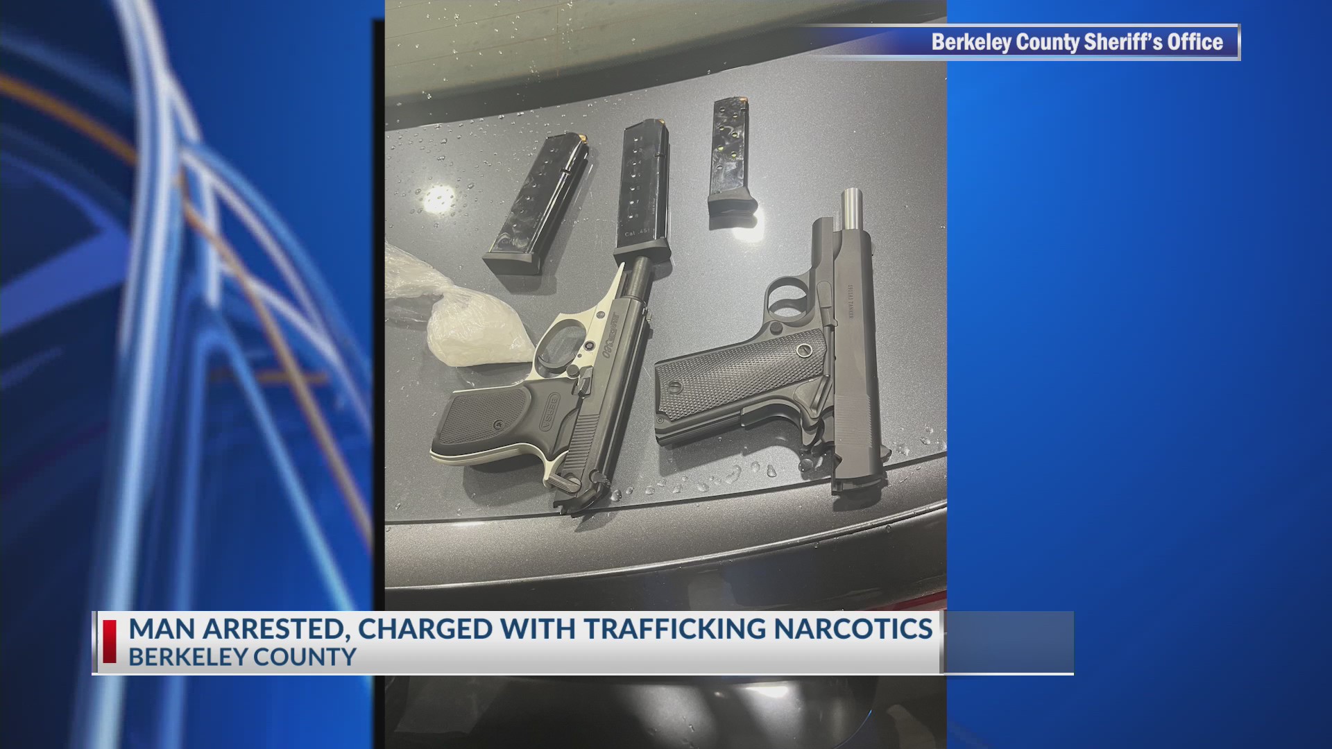 Deputies arrest man for trafficking and unlawful weapon posession ...