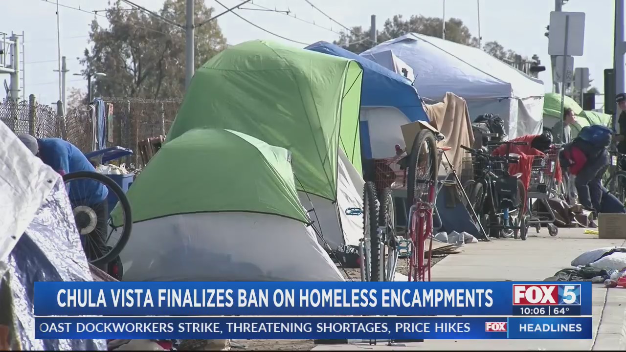 Chula Vista officially bans homeless encampments – FOX 5 San Diego ...