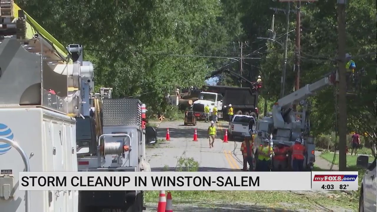 Storm cleanup underway in Winston-Salem – FOX8 WGHP