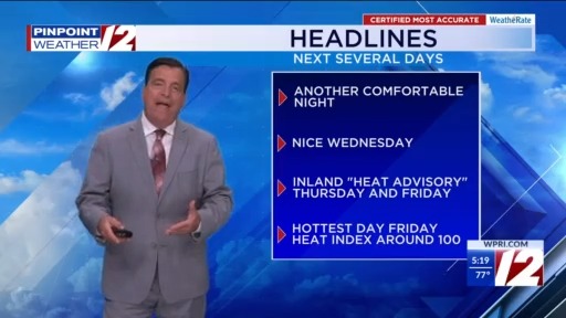 12 Pinpoint Weather 12 Forecast 7/22/25 Heat Humidity By Late Week ...