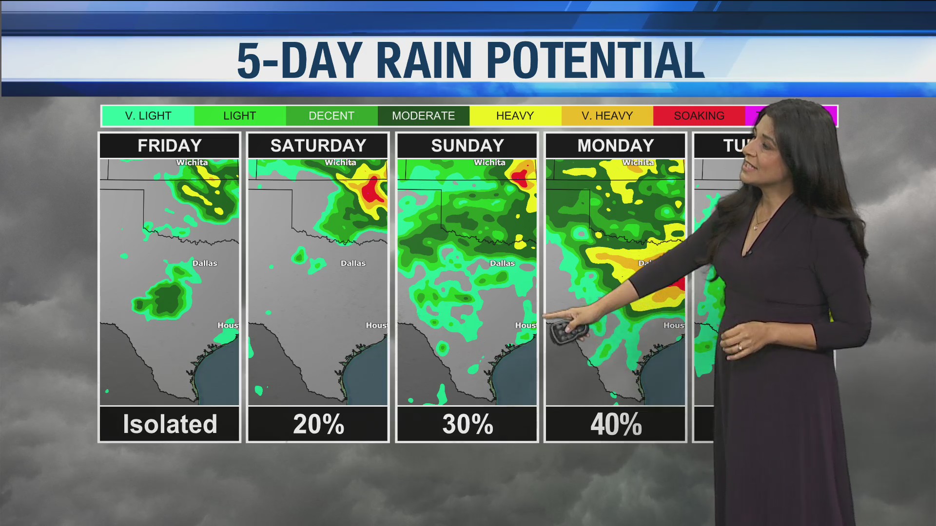 5-day rain potential and Memorial Day weekend weather forecast | CW39 ...