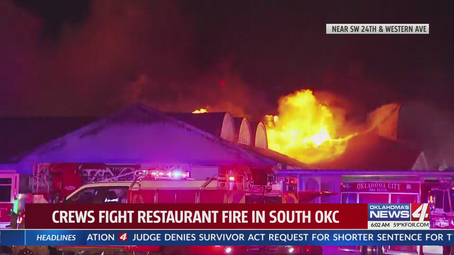 Crews battle commercial fire in SW Oklahoma City – KFOR.com Oklahoma City
