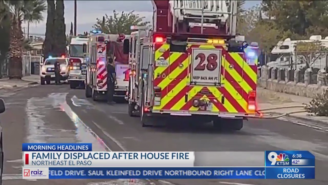 Family displaced after house fire in Northeast El Paso – KTSM 9 News