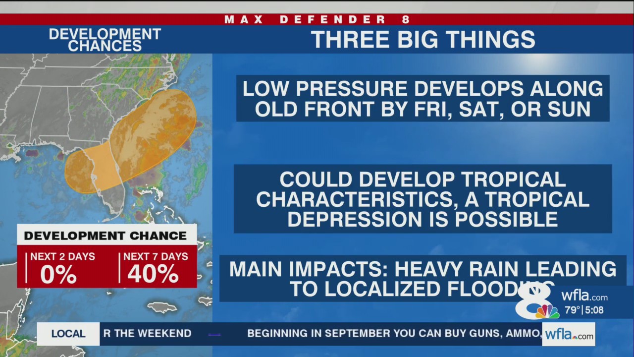 Tropical or subtropical depression could form by Friday: NHC – WFLA