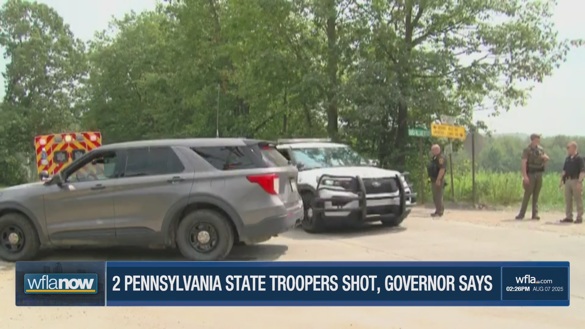 2 state troopers shot in Pennsylvania – WFLA