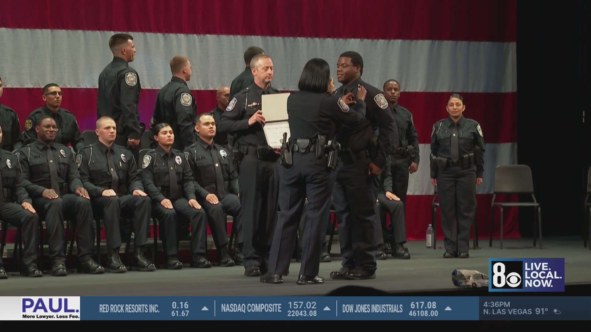 New police officers sworn in for North Las Vegas, Henderson, CCSD – KLAS