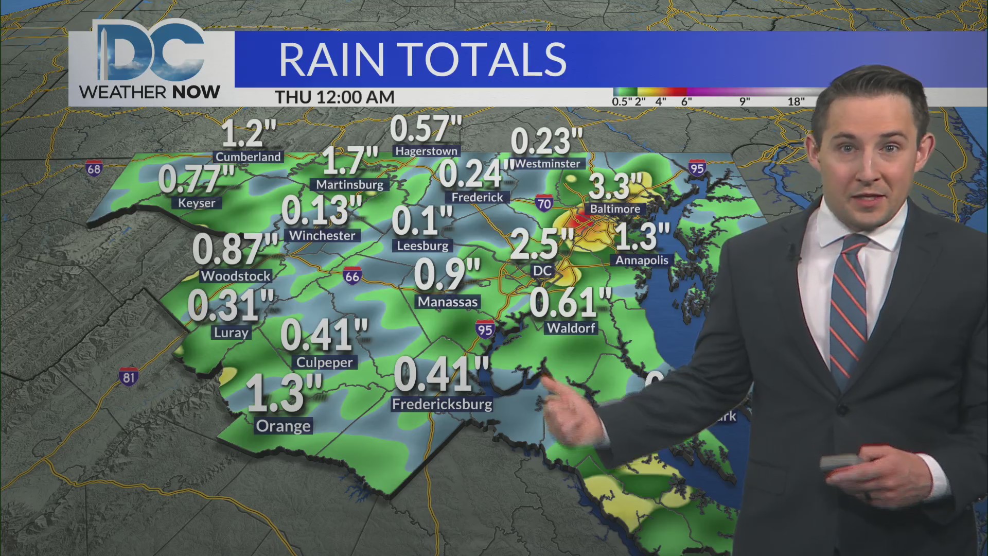 Quieter today, heavy rain possible again Wednesday – DC News Now | DC ...