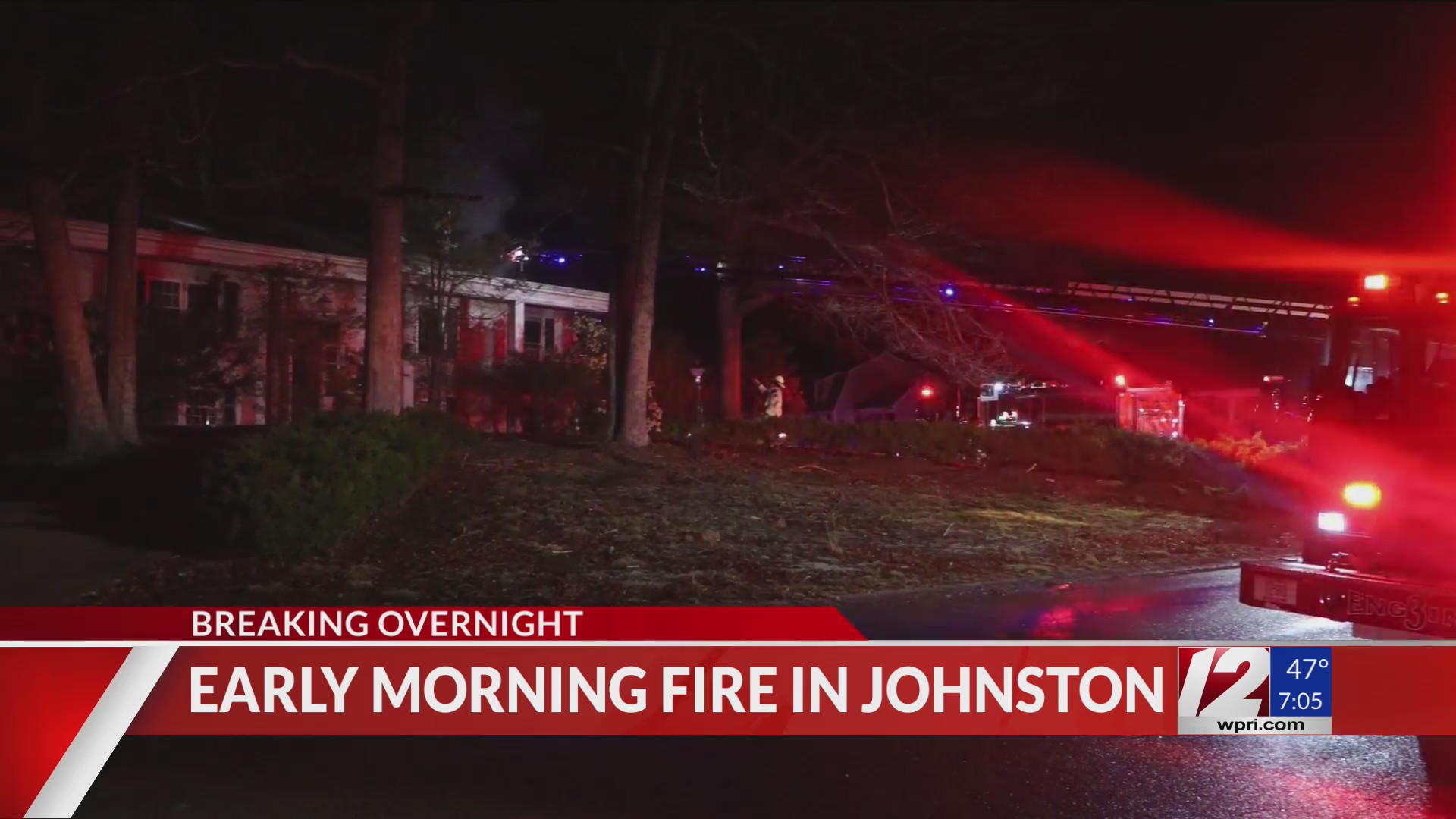 Crews respond to Johnston house fire
