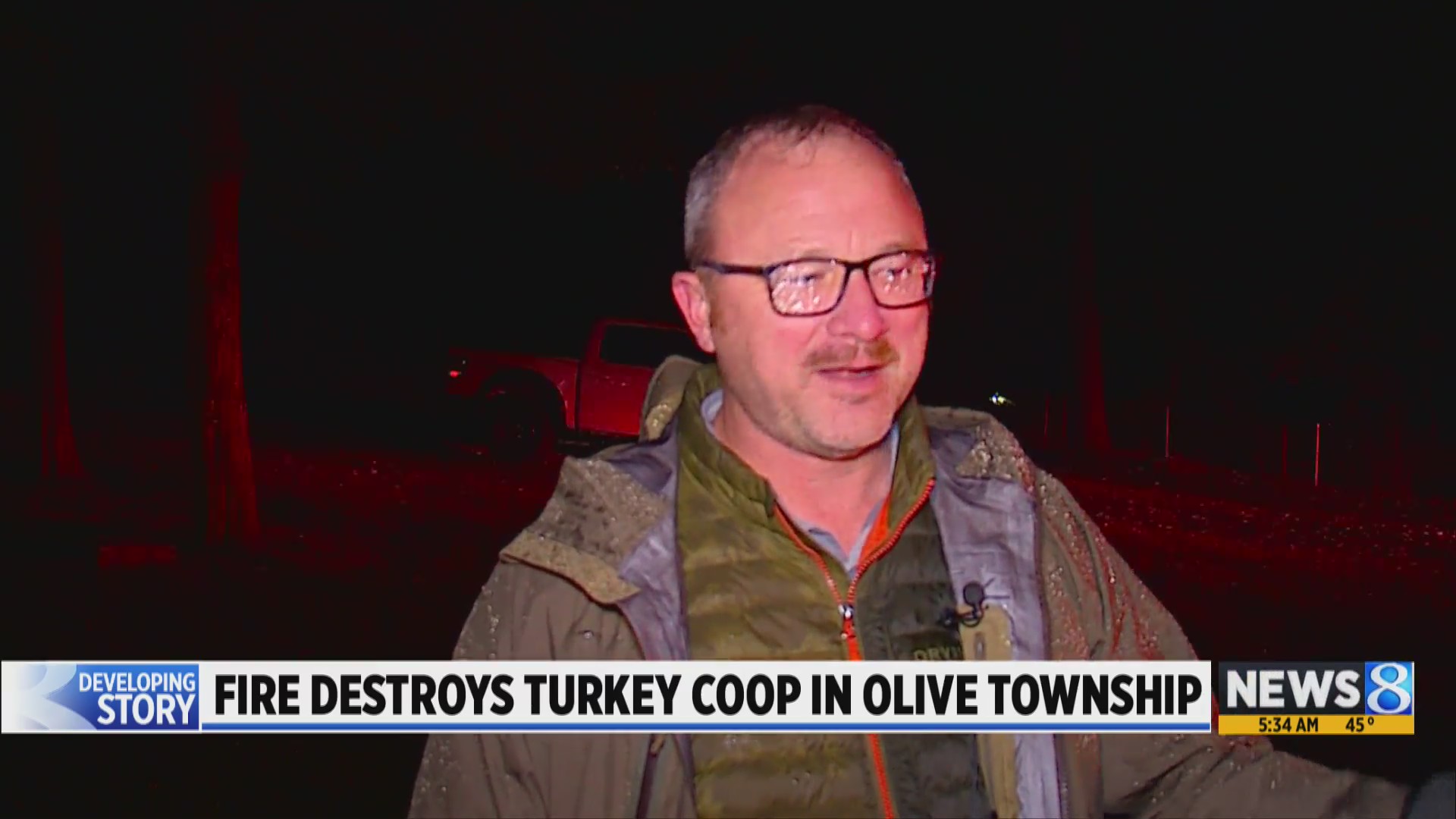 Fire destroys turkey coop in Olive Township – WOODTV.com