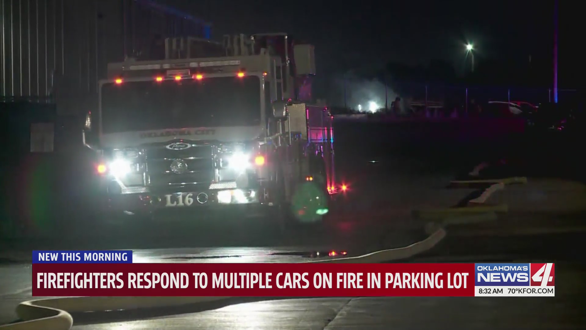 Firefighters respond to multiple cars on fire in parking lot – KFOR.com ...