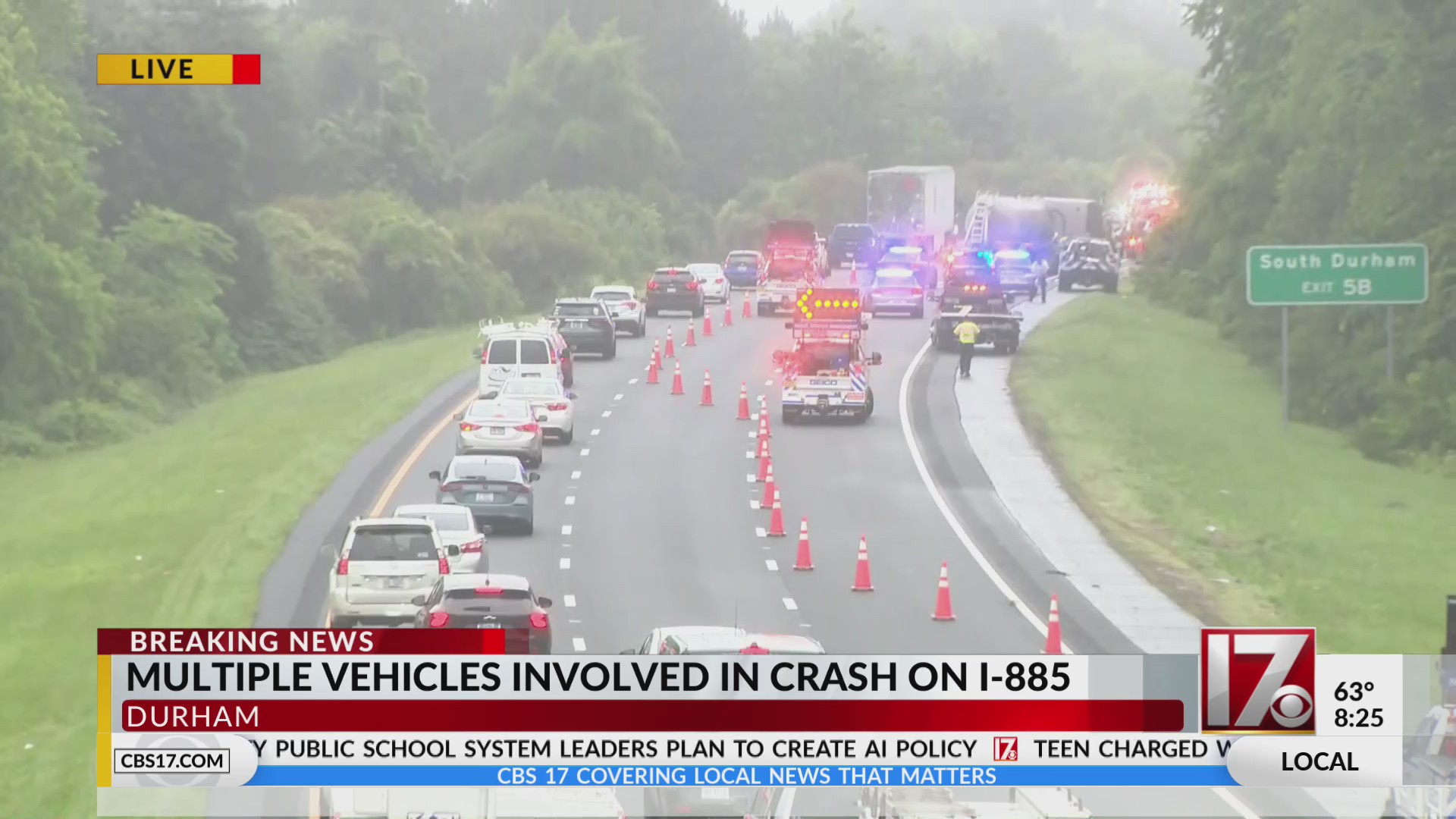 4 injured after crash on Durham interstate, NCSHP says(00)