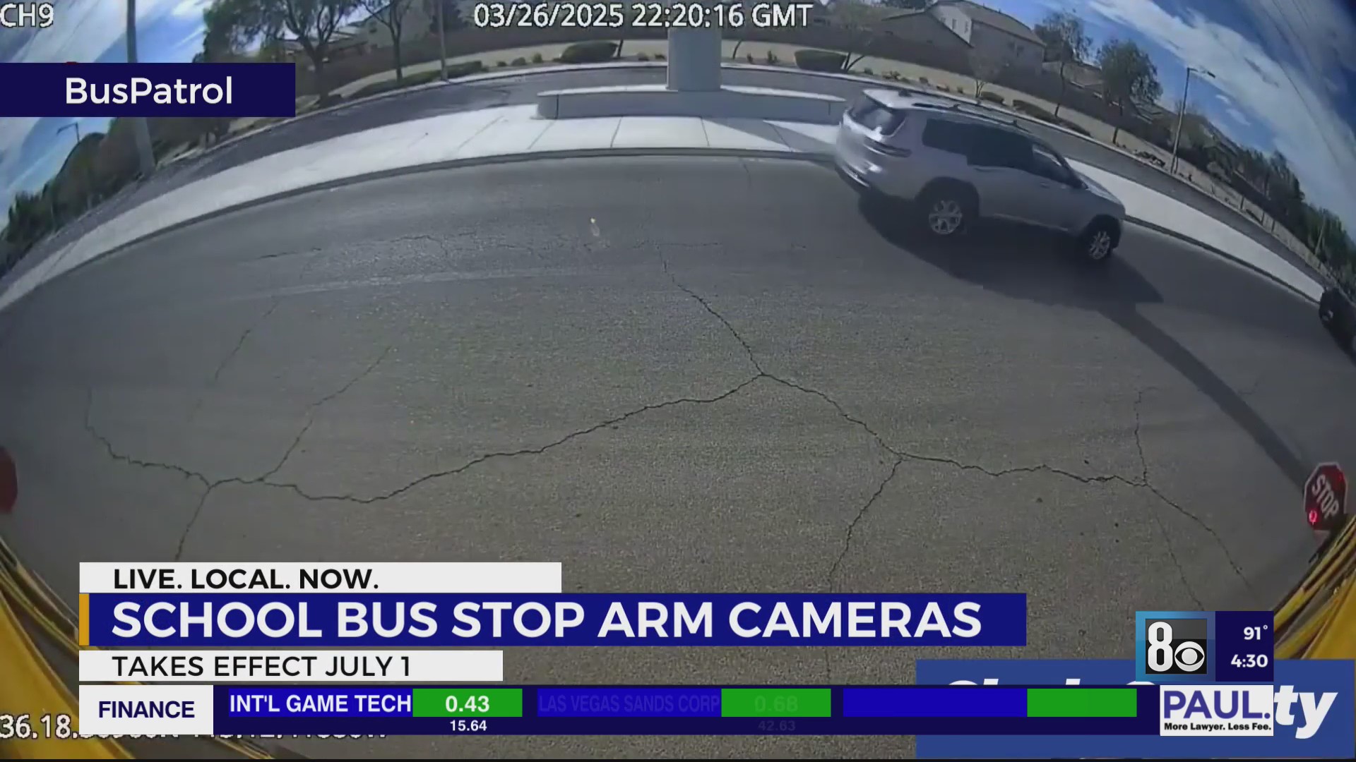 Nevada schools can soon install stop arm cameras – KLAS