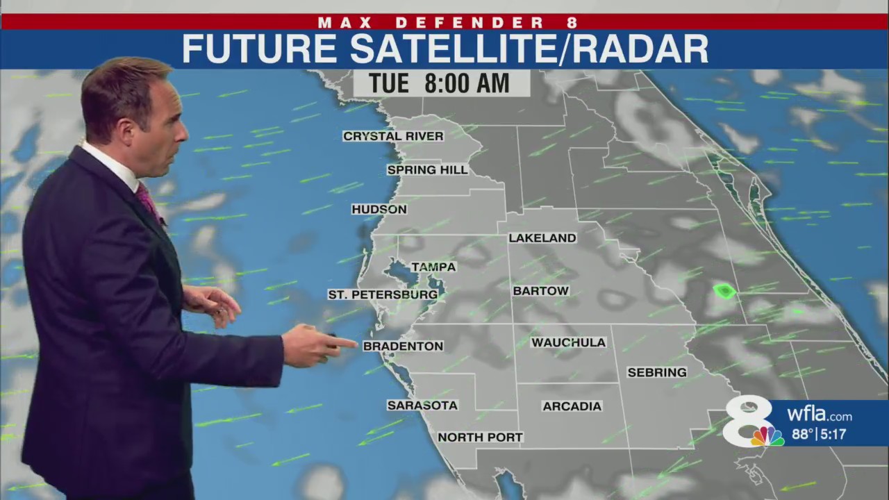 Jeff’s forecast for Monday evening- rain chances most days this week – WFLA