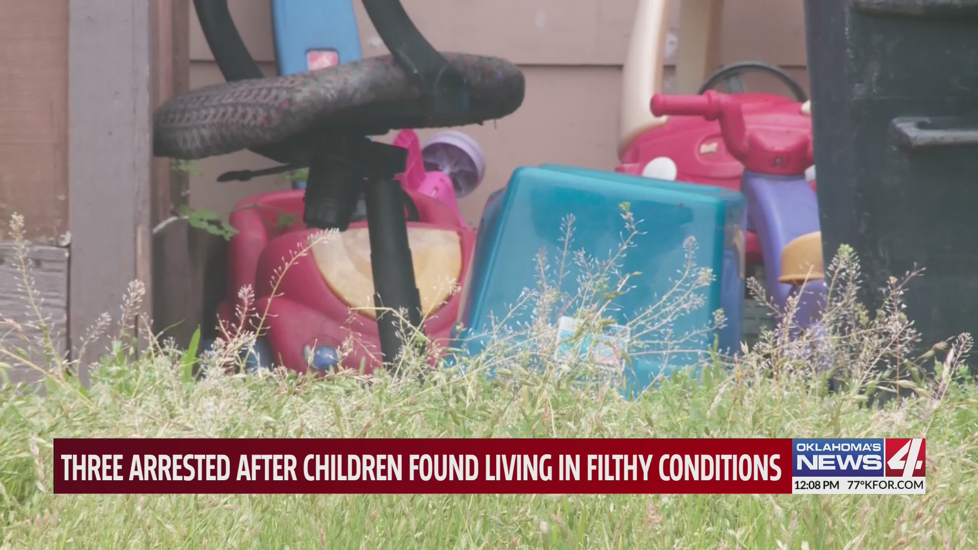 Three arrested after children found living in filthy conditions – KFOR ...