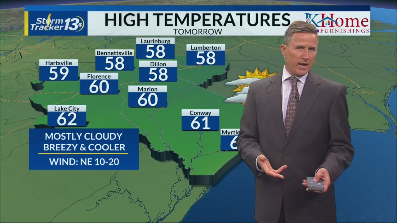 Cooler weather for the end of the week – WBTW