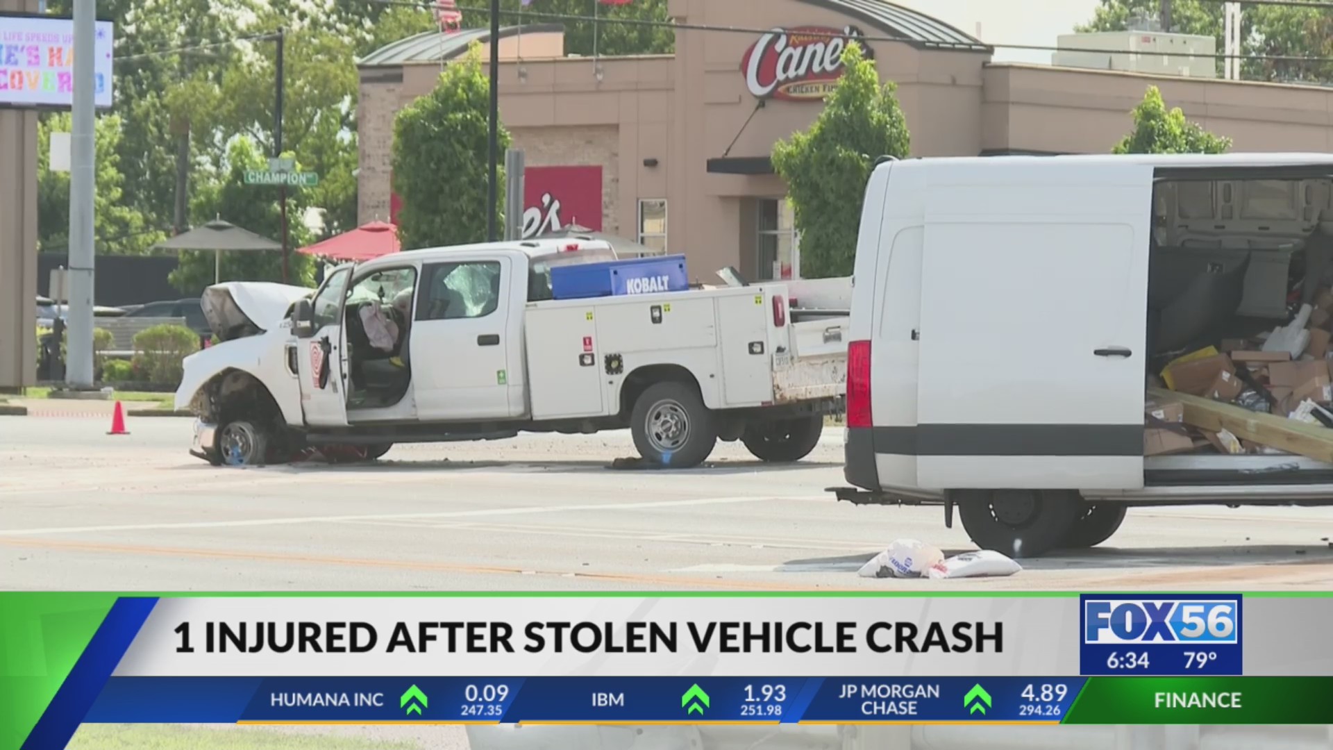 Stolen truck chase ends in Georgetown crash, driver arrested – FOX 56 News