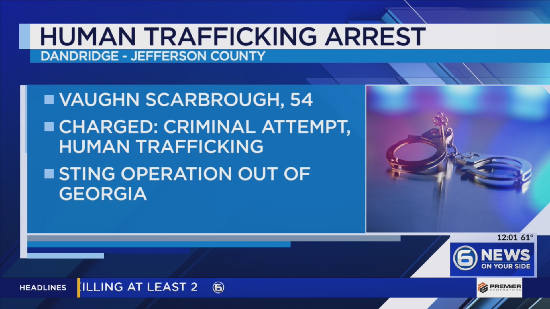 Dandridge man facing human trafficking charges in GA – WATE 6 On Your Side