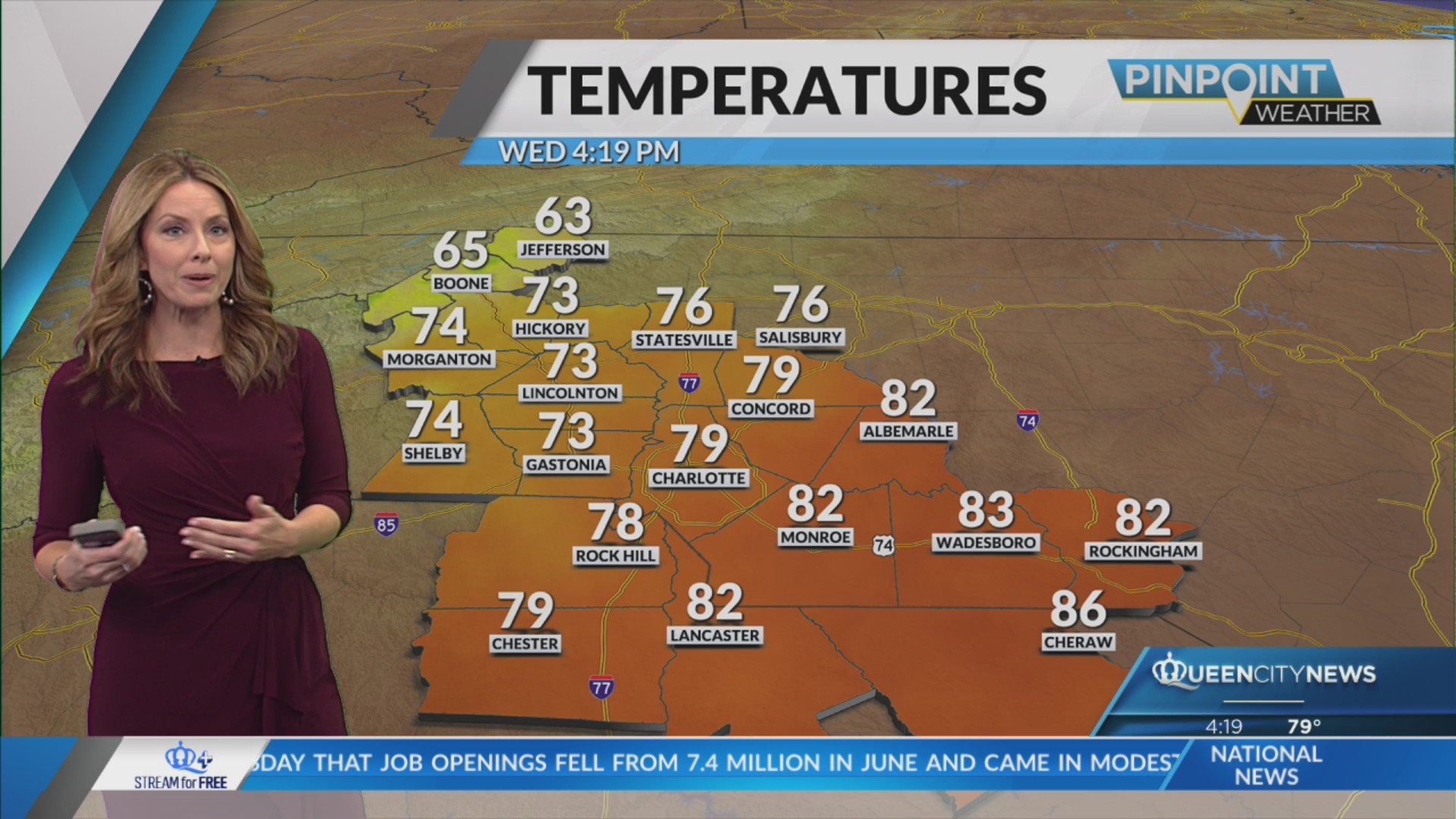 Tracking a late week cold front and temperatures heating up into the ...