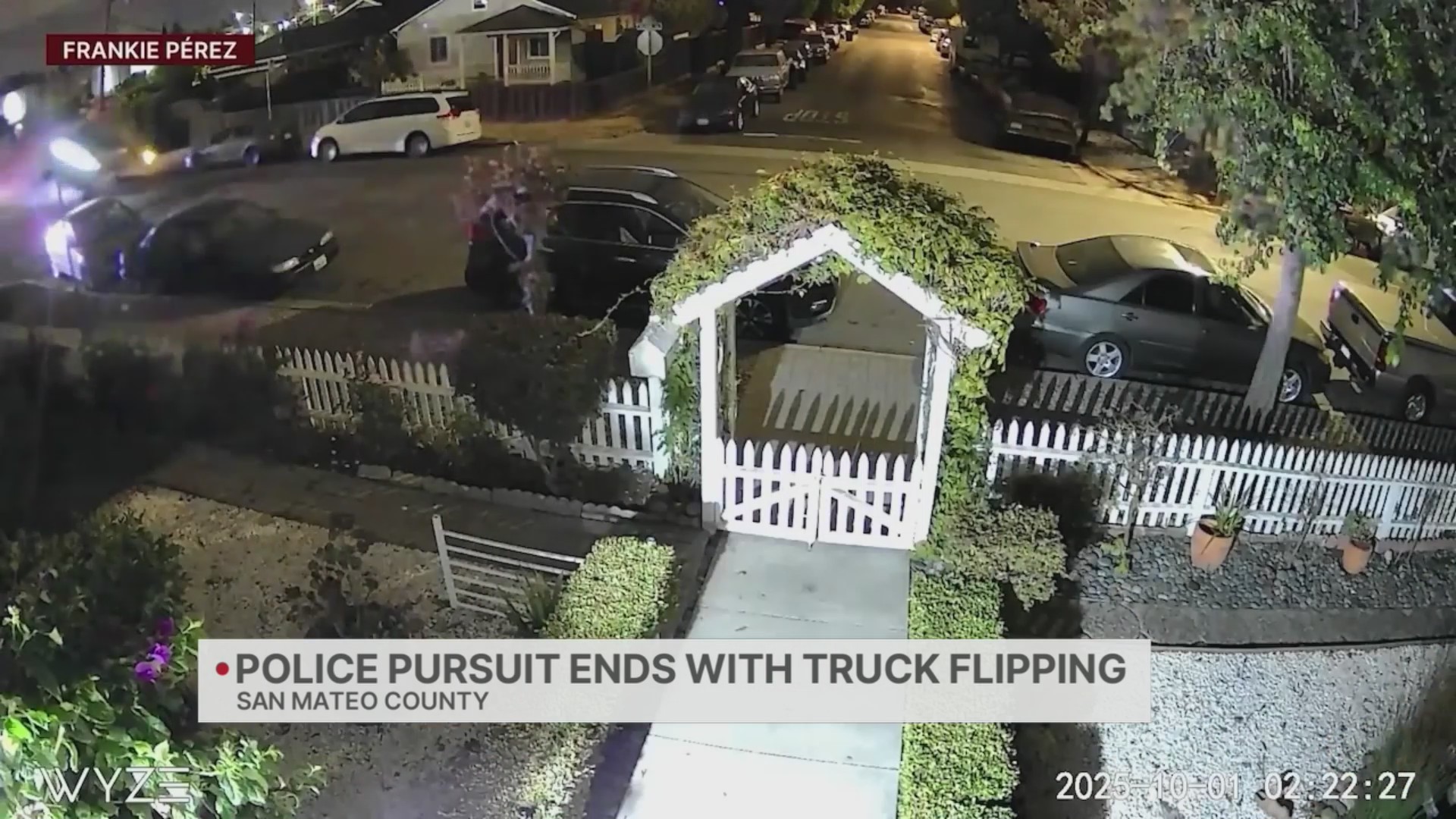 Police pursuit ends with truck flipping in San Mateo County – KRON4