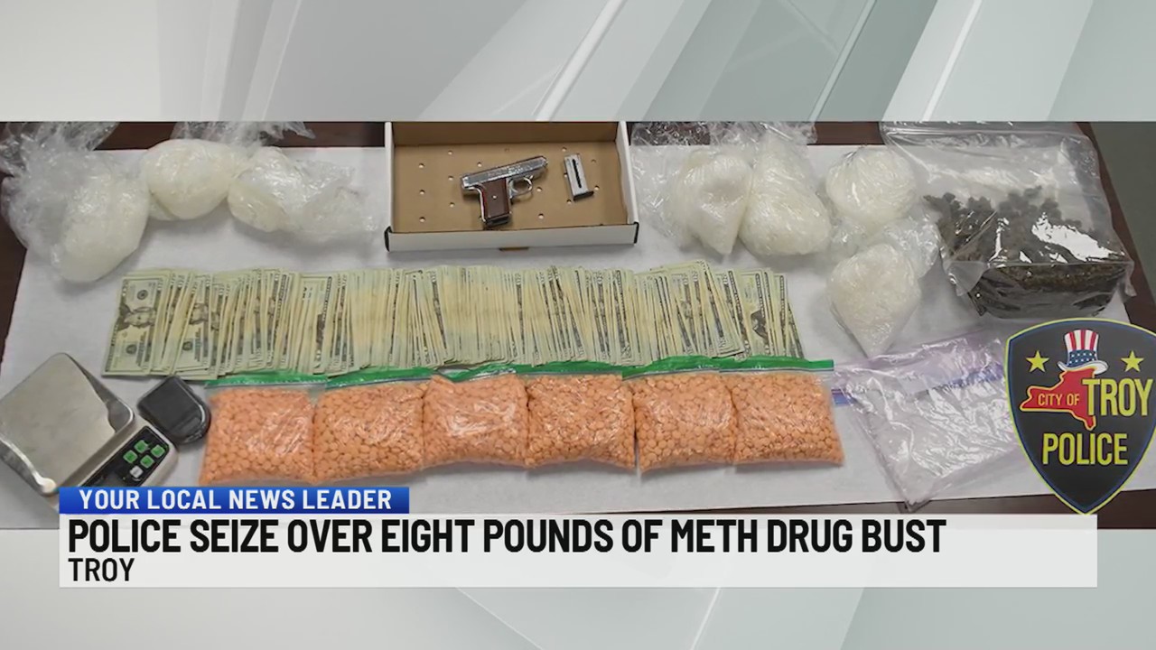 Police seize over 8 pounds of meth in Troy drug bust – NEWS10 ABC