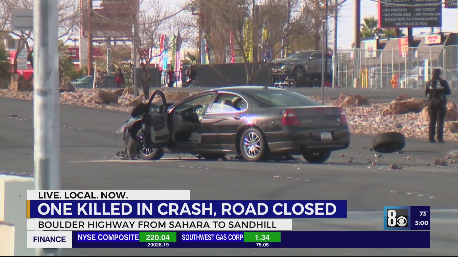 Southeast Las Vegas valley crash leaves 1 dead – KLAS