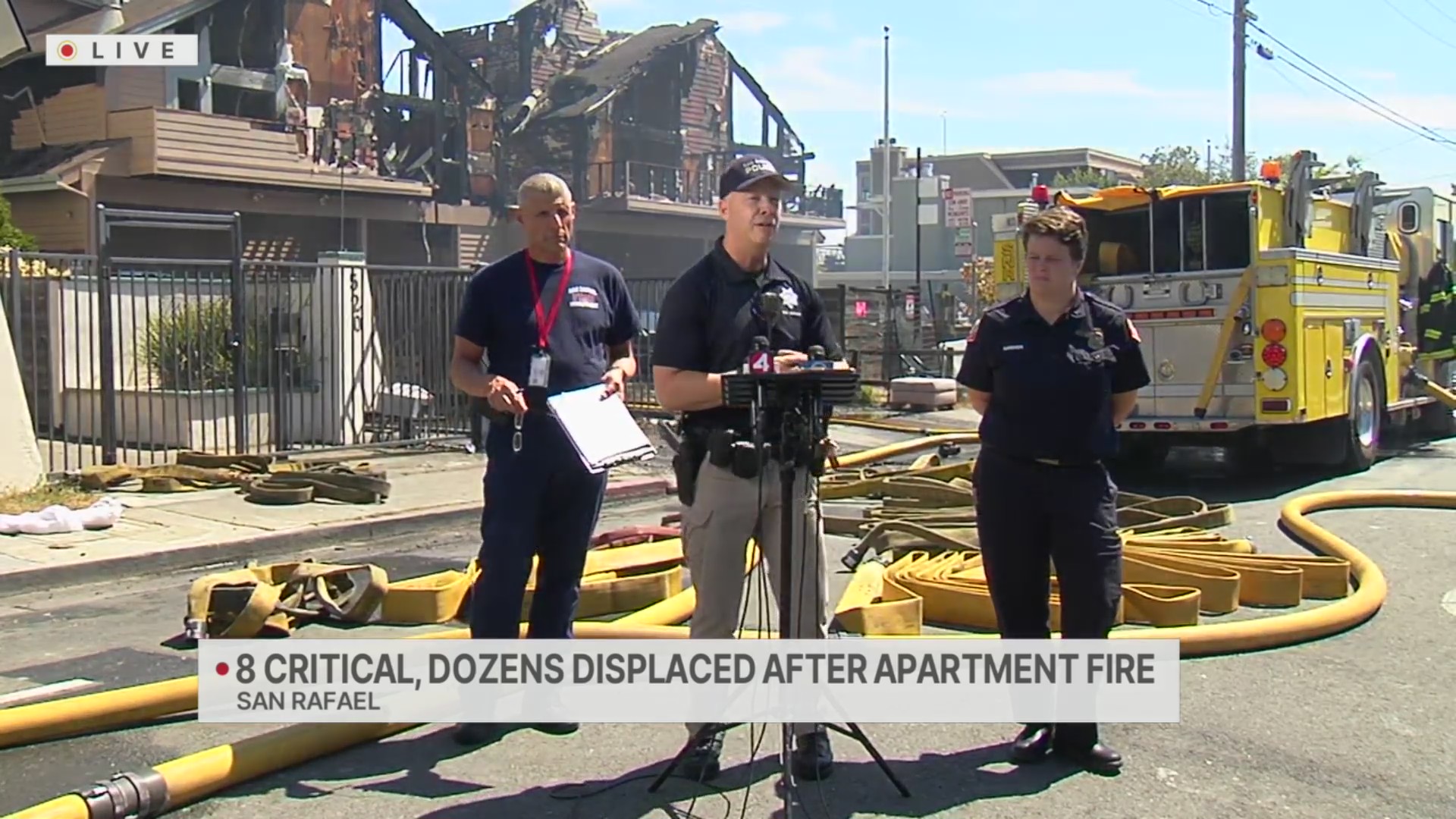 LATEST: 2 people missing after large San Rafael apartment fire – KRON4