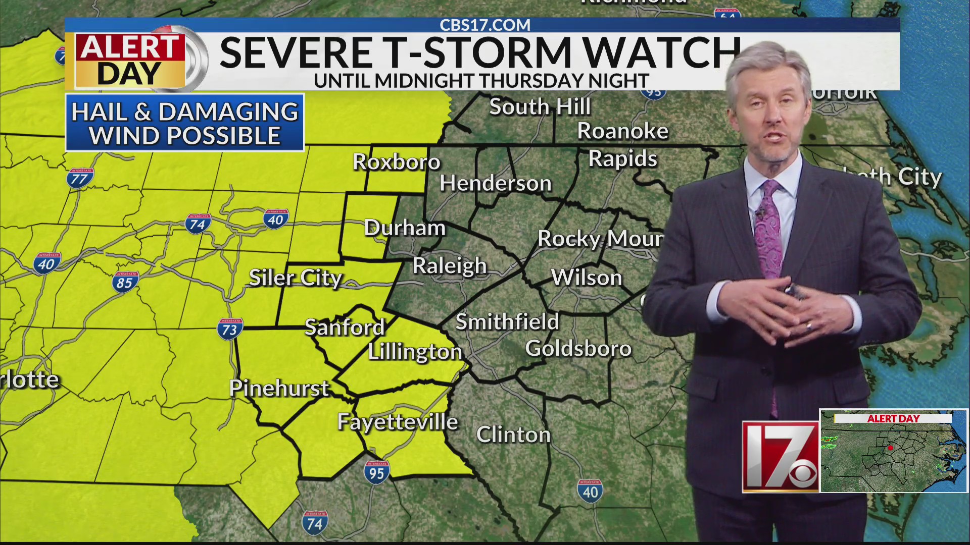 Parts of central NC under severe thunderstorm watch – CBS17.com