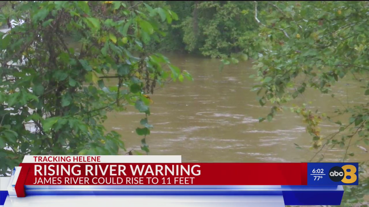 The James River levels could rise to flood stages as Tropical Storm ...