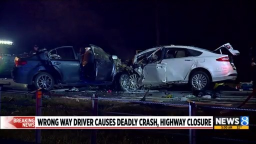Wrong way driver causes deadly crash, highway closure – WOODTV.com