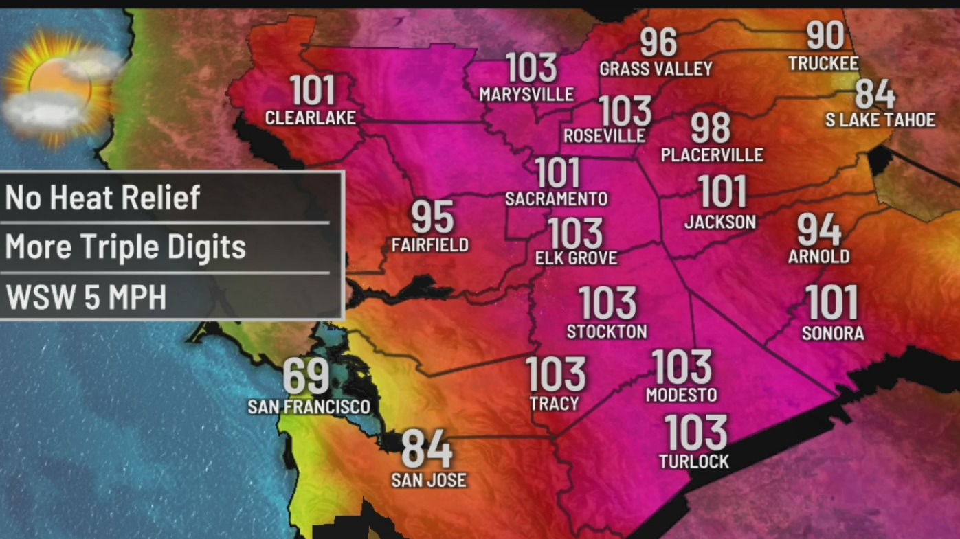 Triple digit temperatures expected for a third day – FOX40 News