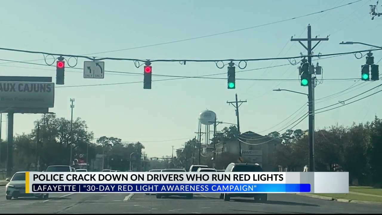 Lafayette Police cracking down on drivers running red lights – KLFY.com