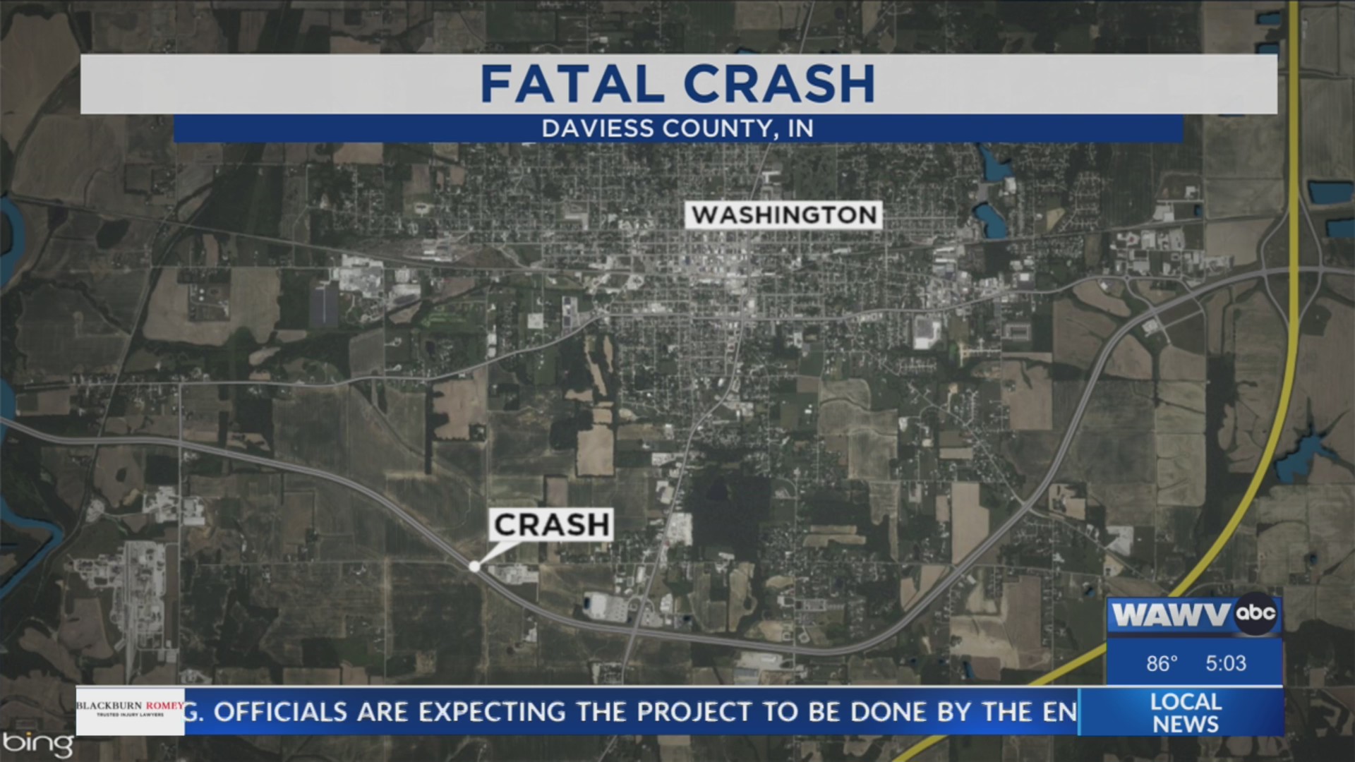 One dead after crash on U.S. Highway 50 Bypass in Daviess County ...