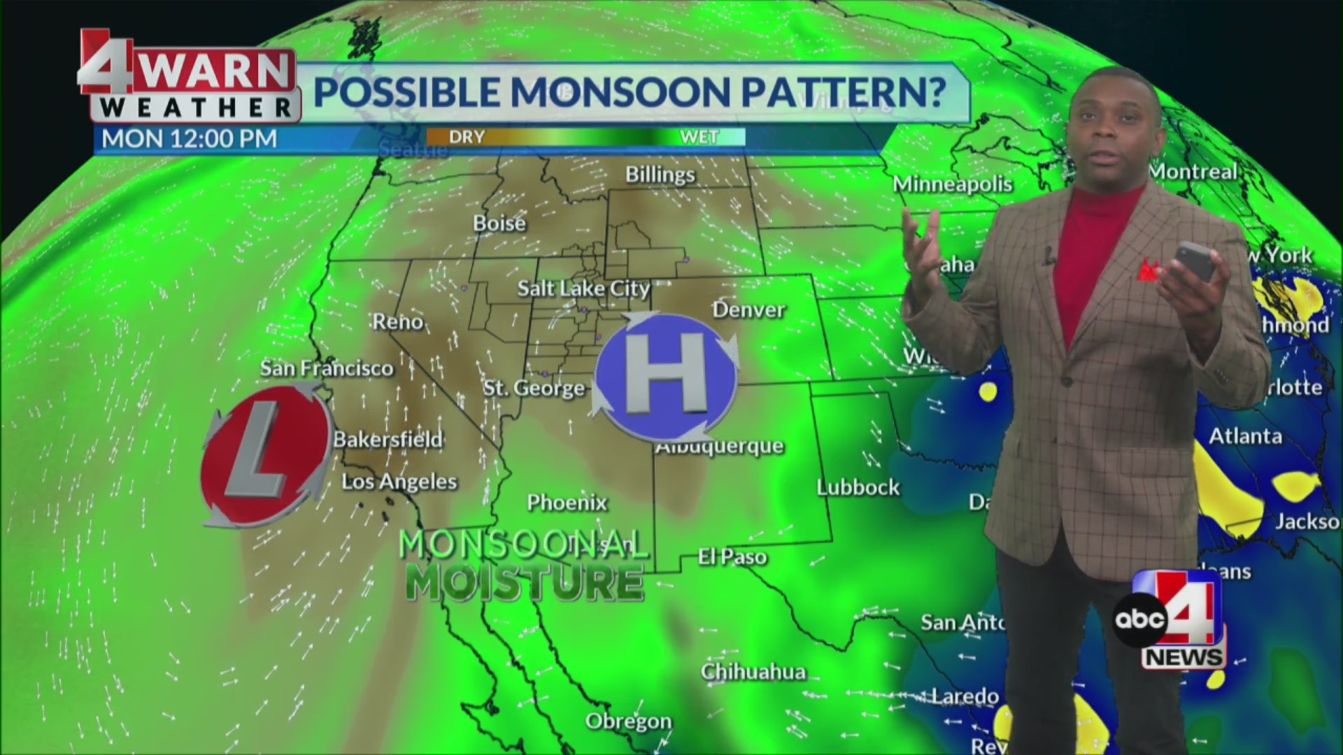 Possible monsoon pattern heading into the weekend – ABC4 Utah