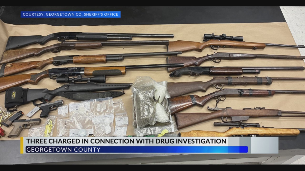 Georgetown County deputies arrest 3, seize guns and drugs during ...