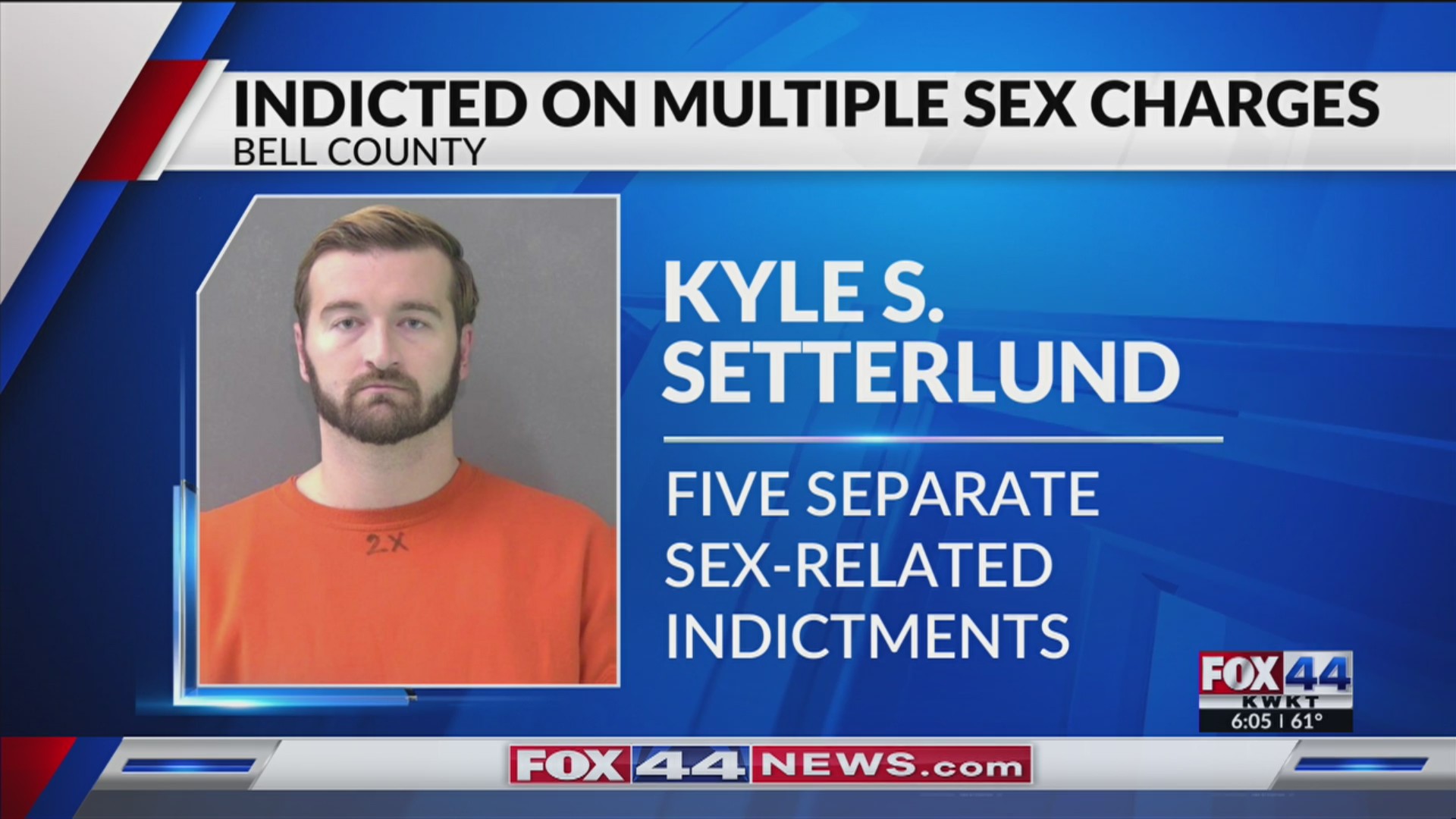 Former firefighter indicted on multiple sex charges – KWKT – FOX 44
