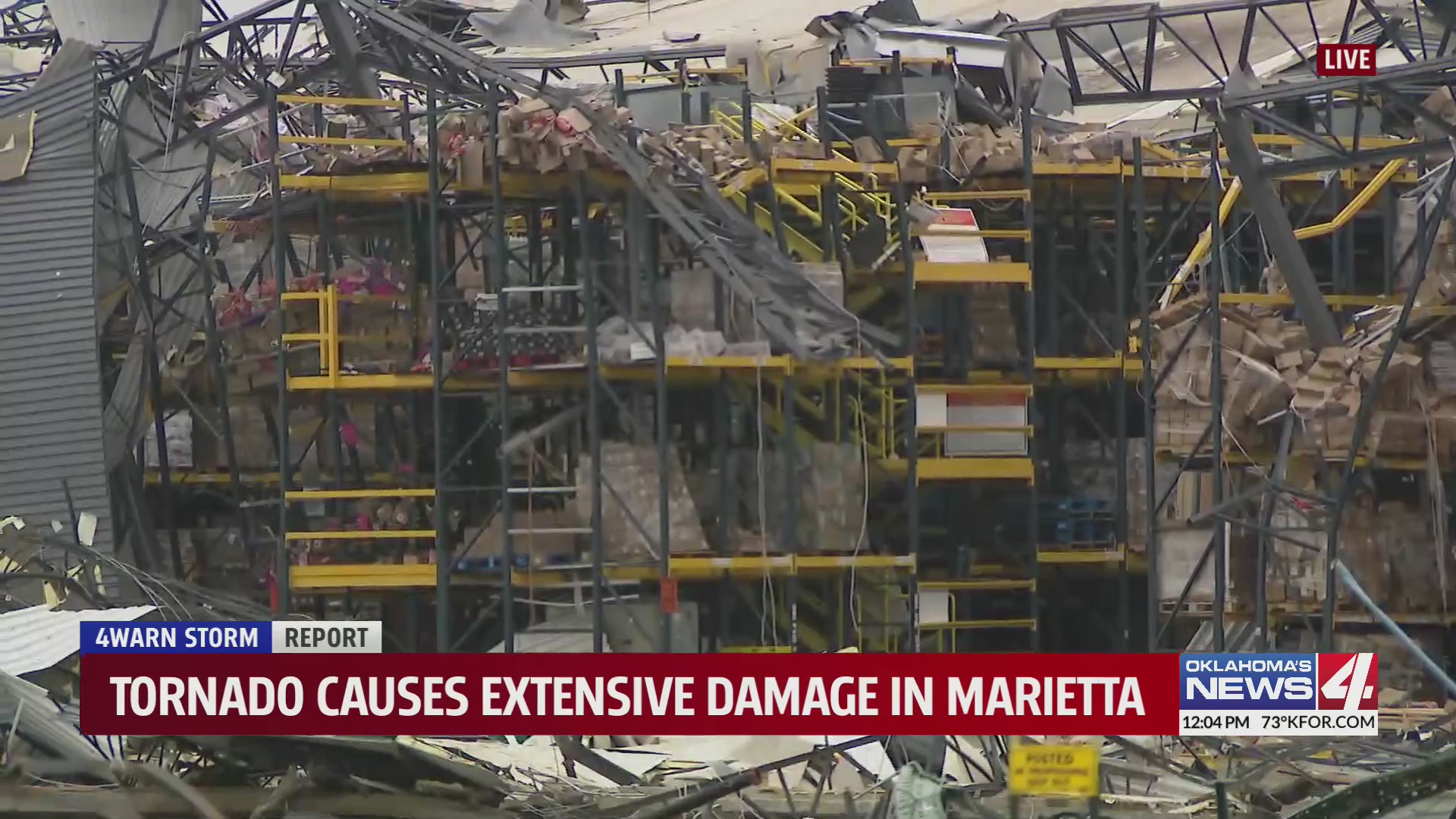 Tornado causes extensive damage in Marietta – KFOR.com Oklahoma City
