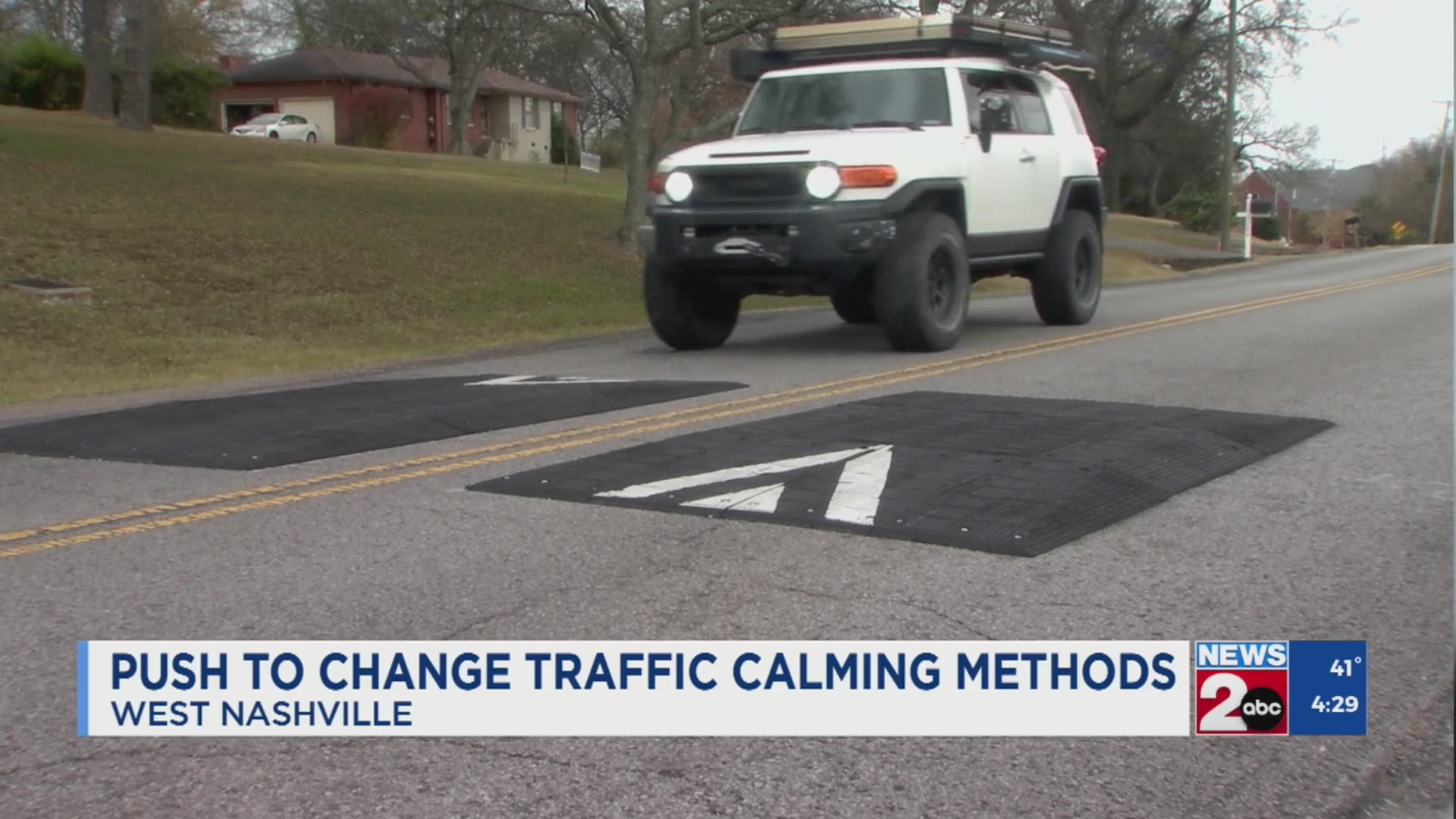 Push to change traffic calming methods in West Nashville WKRN News 2
