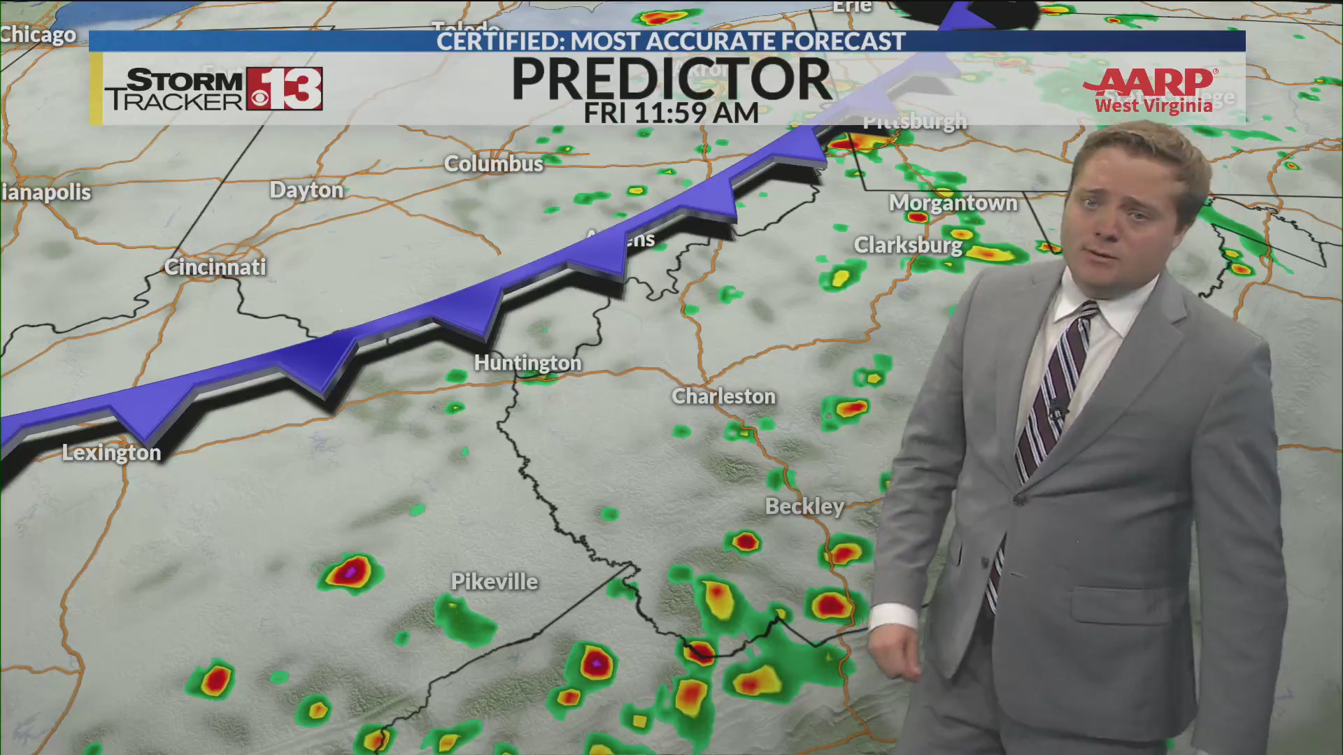 Scattered showers tonight with more storms Friday – WOWK 13 News