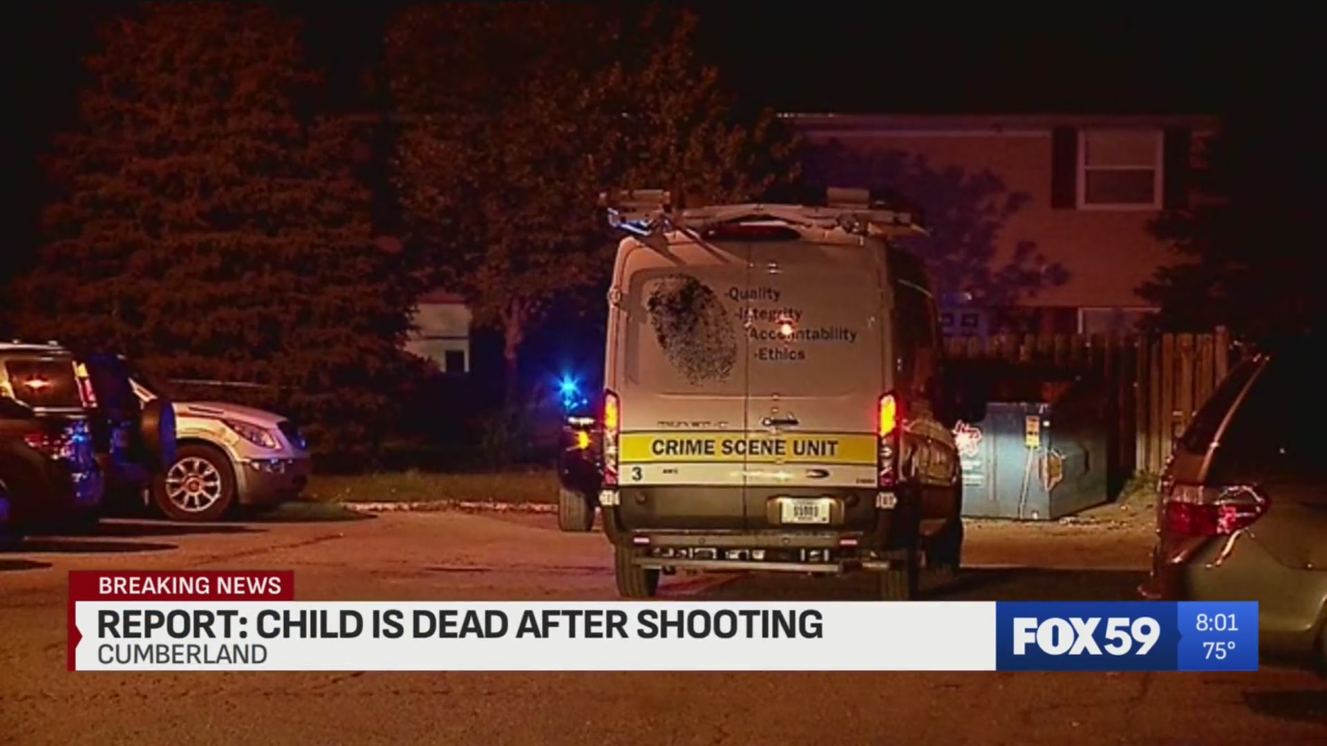 Juvenile dies after accidental shooting in Cumberland – Fox 59